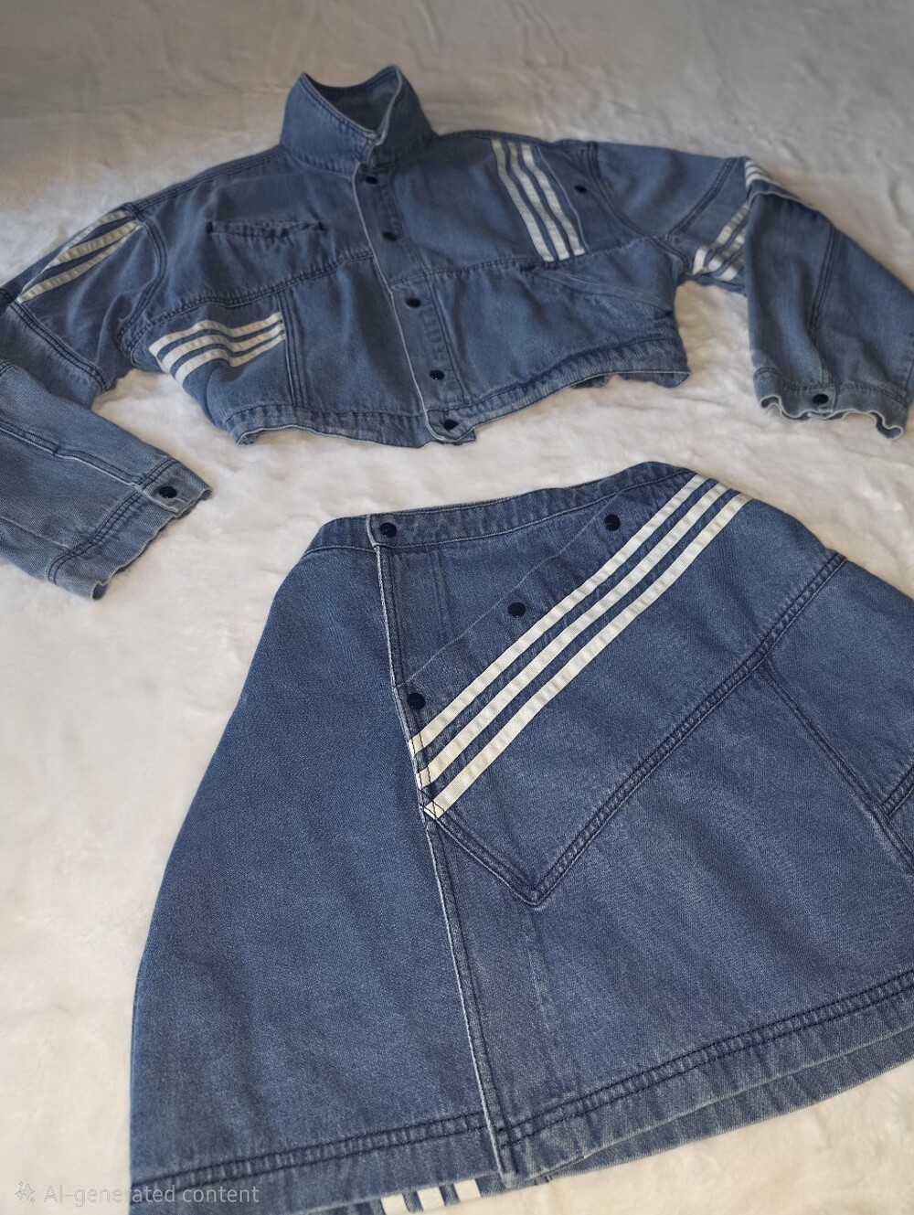 Adidas x Daniëlle Cathari Denim Co-Ord Set | XL - Picture 3 of 7
